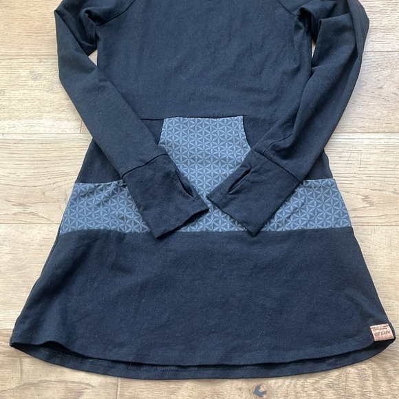 Seam Of Life Hemp Organic Cotton Hoodie Dress / size small - Picture 4 of 13